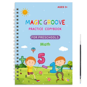 Planet Gates math Reusable Magic Copybook Drawing Toys for Children Montessori Pen Control Training Writing Sticker Learning Educational Toy Kids