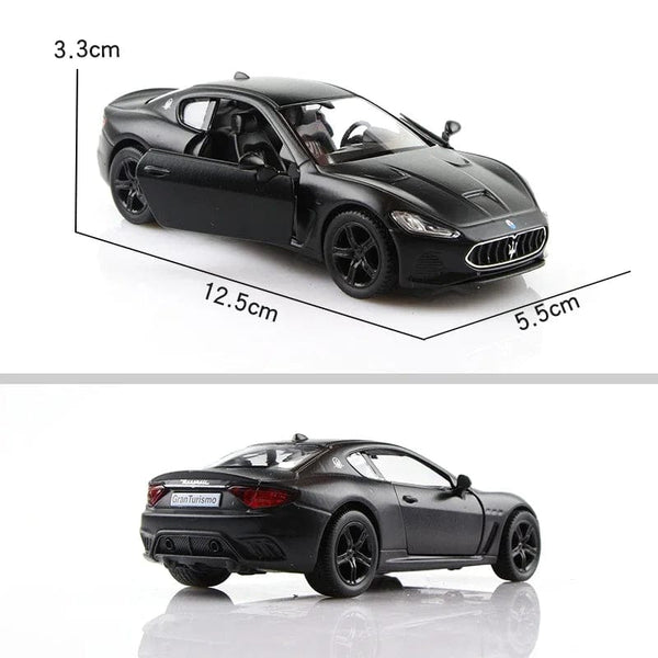 Planet Gates Matte Black 1:36 Maserati Gran Turismo MC High Simulation Exquisite Diecast Toy Vehicles Car Styling Alloy Car Model Toy Cars