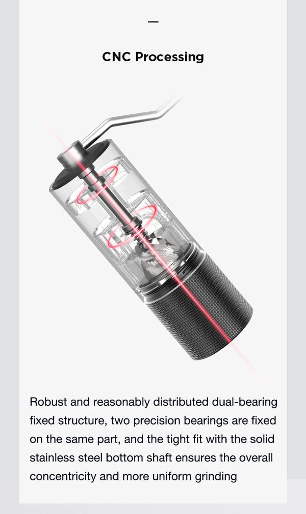 Planet Gates Matte Black C3 TIMEMORE Chestnut C3 Manual Coffee Grinder S2C Burr Inside High Quality Portable Hand Grinder With Double Bearing Positioning