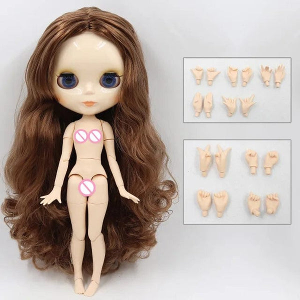 Planet Gates matte face / CHINA / doll and hands AB ICY DBS blyth doll 1/6 bjd toy joint body white skin shiny & matte face 30cm on sale special price toy gift anime doll