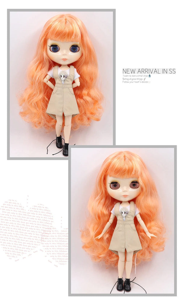 Planet Gates matte face / CHINA / doll and hands AB ICY DBS blyth doll 1/6 bjd toy joint body white skin shiny & matte face 30cm on sale special price toy gift anime doll
