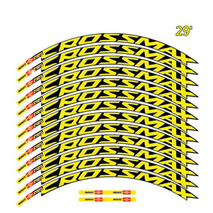 Planet Gates MAVIC CROSSMAX SL PRO MTB wheel sticker width 18mm PRO bicycle wheel decals bike stickers for two wheels decals MTB rim stickers