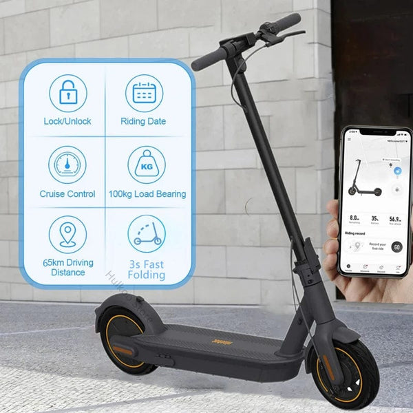 Planet Gates Max G30 EU STOCK NINEBOT Max G30 Electric Scooter Upgrade Motor 30km/h Original Ninebot By Segway G30 G30P Kickscooter 65km Skateboard