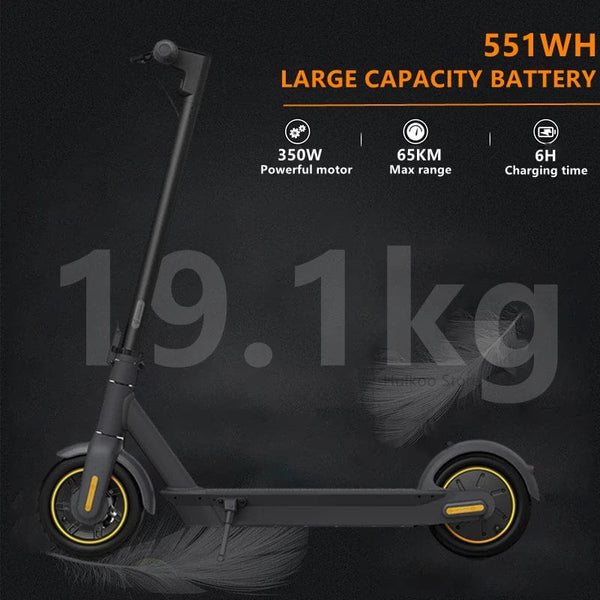 Planet Gates Max G30 EU STOCK NINEBOT Max G30 Electric Scooter Upgrade Motor 30km/h Original Ninebot By Segway G30 G30P Kickscooter 65km Skateboard
