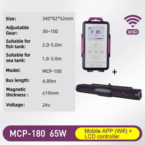 Planet Gates MCP 180 24V 65W / UK PLUG Jebao Jecod 2024 SCP SCPM MCP Water Pump Filter Gallon Protection 24V 18-65W Pump Fish Tank Aquariums Accessoires bomba de agua