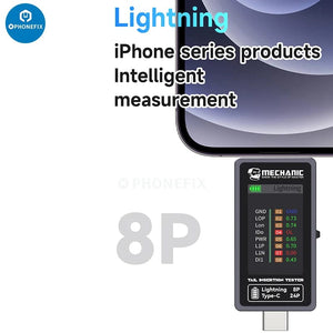 Planet Gates Mechanic T-824 No Disassembly Required Mobile Phone Tail Insertion Detector Digital Display Current Power Check Independent Pin