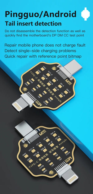 Planet Gates Mechanic T-824 No Disassembly Required Mobile Phone Tail Insertion Detector Digital Display Current Power Check Independent Pin