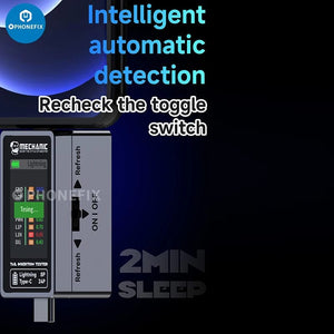 Planet Gates Mechanic T-824 No Disassembly Required Mobile Phone Tail Insertion Detector Digital Display Current Power Check Independent Pin