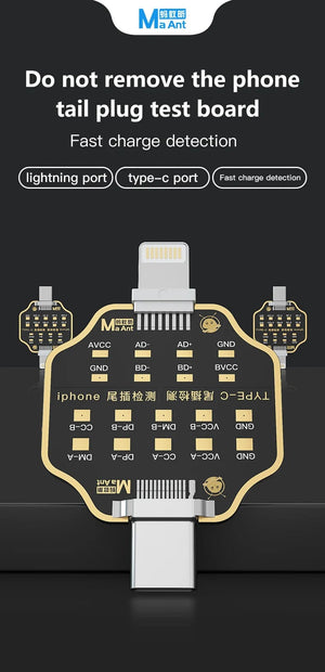 Planet Gates Mechanic T-824 No Disassembly Required Mobile Phone Tail Insertion Detector Digital Display Current Power Check Independent Pin