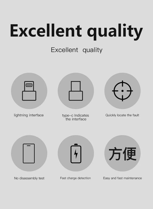 Planet Gates Mechanic T-824 No Disassembly Required Mobile Phone Tail Insertion Detector Digital Display Current Power Check Independent Pin