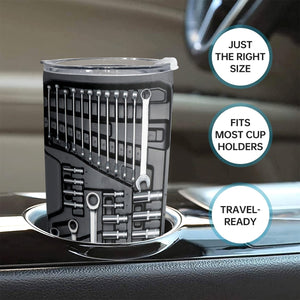 Planet Gates Mechanic Toolbox 1pc 20oz Coffee Vacuum-insulated Flask Mechanic Toolbox Tumbler Cup With Lid Stainless Steel Mugs With Lid Double Wall Cups For Cold & Hot Drinks