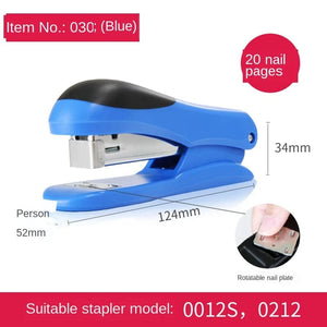 Planet Gates Medium Stapler 1-inch Nail Lifter Stapler Staple Needle Desktop Office Supplies Three Color