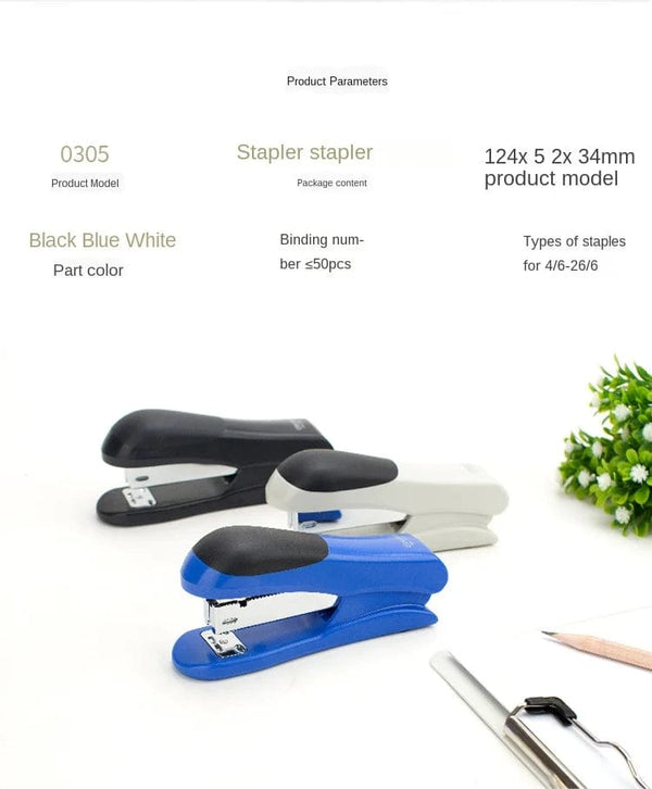 Planet Gates Medium Stapler 1-inch Nail Lifter Stapler Staple Needle Desktop Office Supplies Three Color