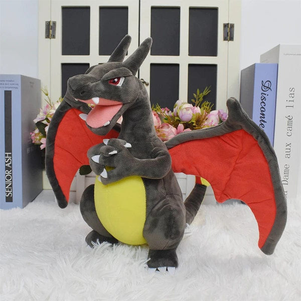Planet Gates Mega Charizard X Y Plush Toys Charizard Evolution Doll Soft Stuffed Toys Animals Peluche Halloween Gifts for Children 8-10 Inch