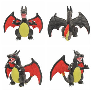 Planet Gates Mega Charizard X Y Plush Toys Charizard Evolution Doll Soft Stuffed Toys Animals Peluche Halloween Gifts for Children 8-10 Inch