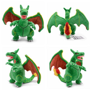 Planet Gates Mega Charizard X Y Plush Toys Charizard Evolution Doll Soft Stuffed Toys Animals Peluche Halloween Gifts for Children 8-10 Inch