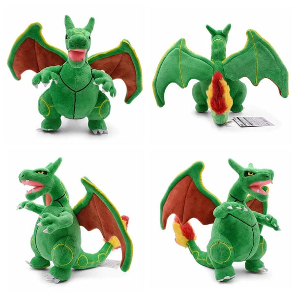 Planet Gates Mega Charizard X Y Plush Toys Charizard Evolution Doll Soft Stuffed Toys Animals Peluche Halloween Gifts for Children 8-10 Inch