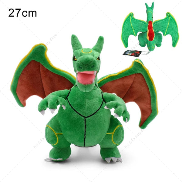 Planet Gates Mega Charizard X Y Plush Toys Charizard Evolution Doll Soft Stuffed Toys Animals Peluche Halloween Gifts for Children 8-10 Inch