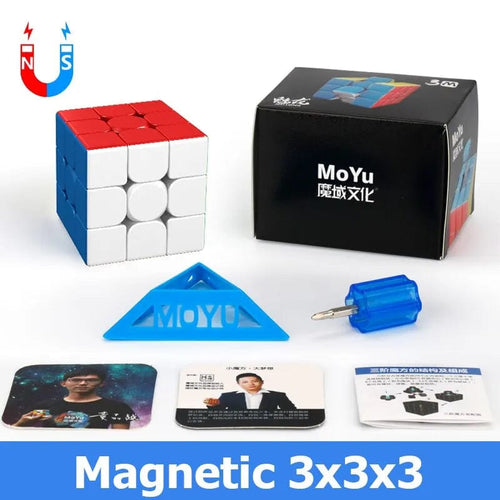 Planet Gates meilong 3X3 M MOYU Meilong 3x3 M Magnetic Magic Speed Cube Professional Fidget Toys Meilong 3M Cubo Magico Puzzle Children's Gifts
