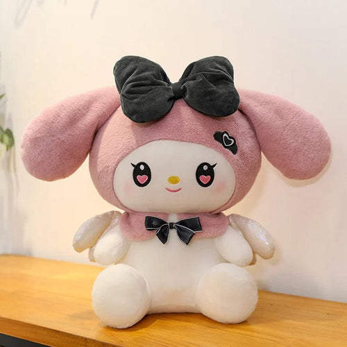 Planet Gates melody / 40cm 40CM Cute Sanrio Plushie Doll Cartoon Kuromi Stuffed Plush Doll Melody Plush Toys Pillow Room Decoration Children Birthday Gifts