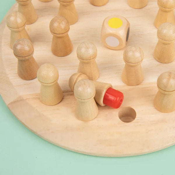 Planet Gates Memory Chess Wooden Memory Match Stick Chess Color Game Board Puzzles Montessori Educational Toy Cognitive Ability Learning Toys For Children