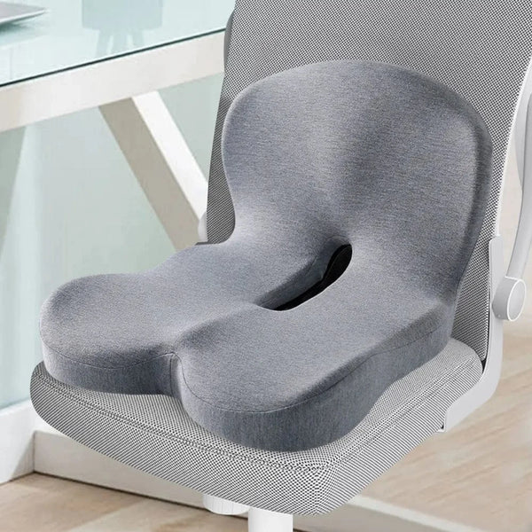 Planet Gates Memory Foam L-Shaped Integrated Office Chair Cushion with Lumbar Support Car Seat Cushion for Office Workers Car Drivers