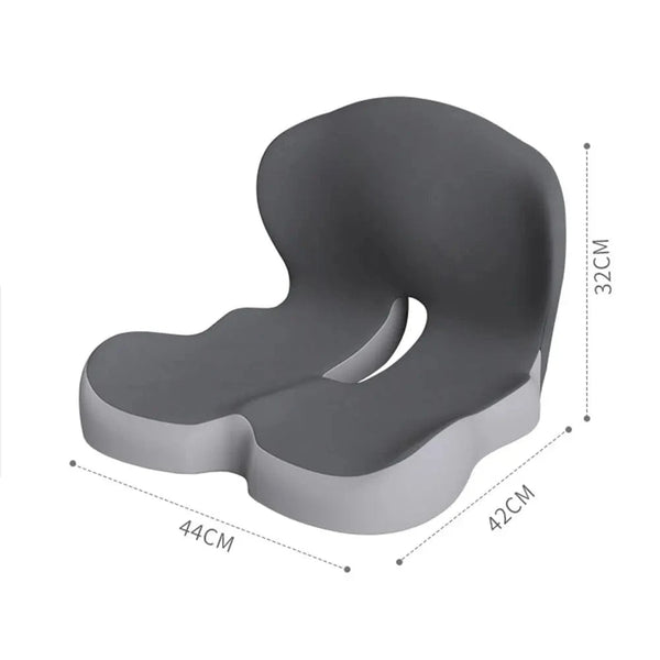 Planet Gates Memory Foam L-Shaped Integrated Office Chair Cushion with Lumbar Support Car Seat Cushion for Office Workers Car Drivers