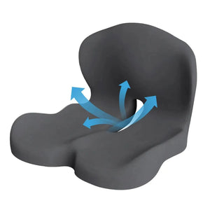 Planet Gates Memory Foam L-Shaped Integrated Seat Cushion with Lumbar Support Office Chair Cushion for Car Truck Desk Gaming Chair