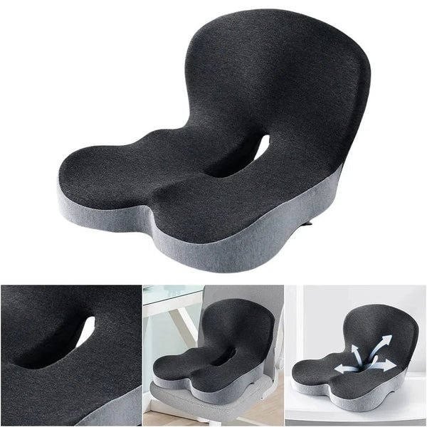 Planet Gates Memory Foam L-Shaped Integrated Seat Cushion with Lumbar Support Office Chair Cushion for Car Truck Desk Gaming Chair