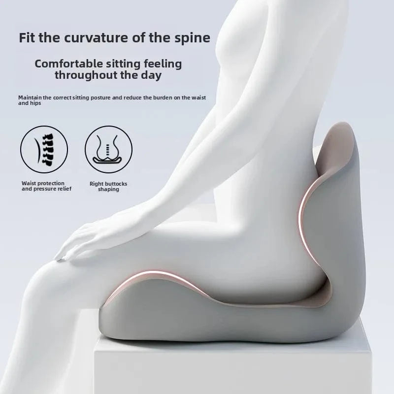 Planet Gates Memory Foam One-piece Cushion Office Cushion Hip Beautification Spine Relief And Waist Support Cushion