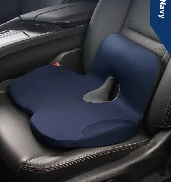 Planet Gates Memory Foam Seat Cushion Waist Back Support Pillow Set Orthopedic Ergonomic Coccyx Relief Hip Lumbar Pad for Office Chair Car