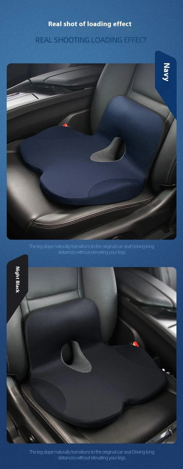 Planet Gates Memory Foam Seat Cushion Waist Back Support Pillow Set Orthopedic Ergonomic Coccyx Relief Hip Lumbar Pad for Office Chair Car
