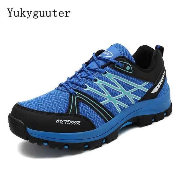 Planet Gates Men Hiking Shoes Outdoor Trekking Sports Climbing Boots Summer Breathable Mesh Non-slip Walking Trainers Camping Comfortable