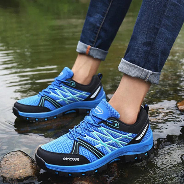 Planet Gates Men Hiking Shoes Outdoor Trekking Sports Climbing Boots Summer Breathable Mesh Non-slip Walking Trainers Camping Comfortable