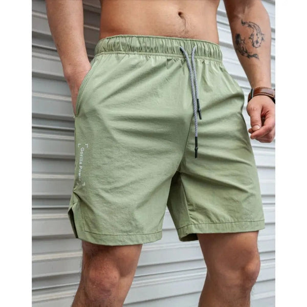 Planet Gates Men Hot Shorts Light Weight Thin Short Pants Running Squat Fitness Shorts Men GYM Wear Quick-drying Drawstring Shorts