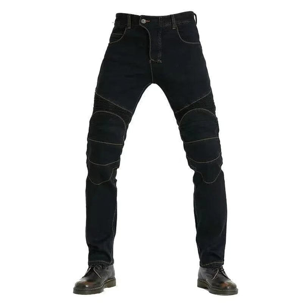 Planet Gates Men Jeans Embroidery Motorcycle Pants Pantalon Motocross Belt Protective Gear Motorcycle Driver's License Test Motos Jeans