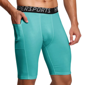 Planet Gates Men Running Short  Quick Dry Leggings Mens Compression Tights Gym Fitness Sport Shorts Male Trunks
