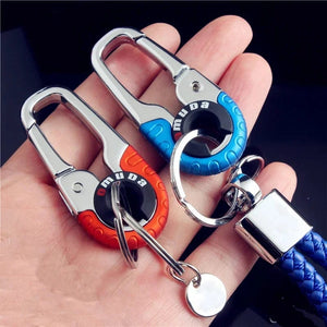 Planet Gates Men's Keychain Hook Stainless Steel Buckle Outdoor Carabiner Climbing Tool Double Ring Car Fishing Key Ring Car Accessories