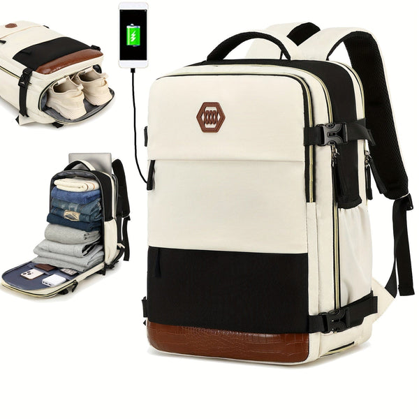 Planet Gates Men's Travel Backpack, Waterproof Computer Backpack, With Shoe Compartment, Computer Carry-on Backpack