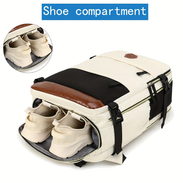 Planet Gates Men's Travel Backpack, Waterproof Computer Backpack, With Shoe Compartment, Computer Carry-on Backpack