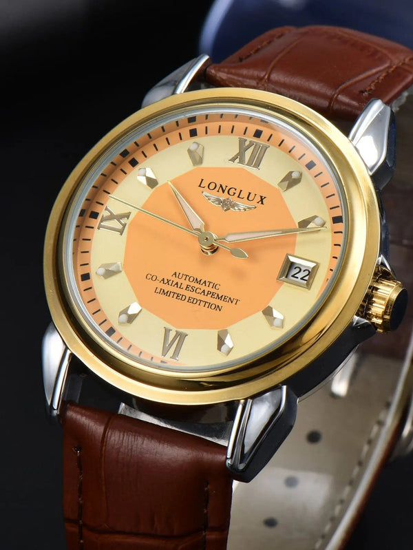 Planet Gates Men's watch with automatic movement is an ideal choice for business, leisure, dating, and any occasion with a calendar as a gift