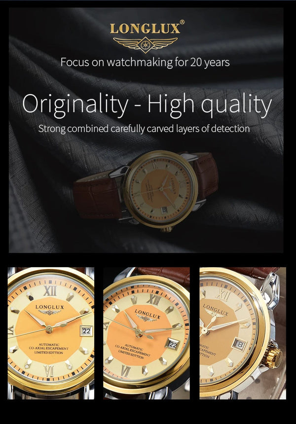 Planet Gates Men's watch with automatic movement is an ideal choice for business, leisure, dating, and any occasion with a calendar as a gift