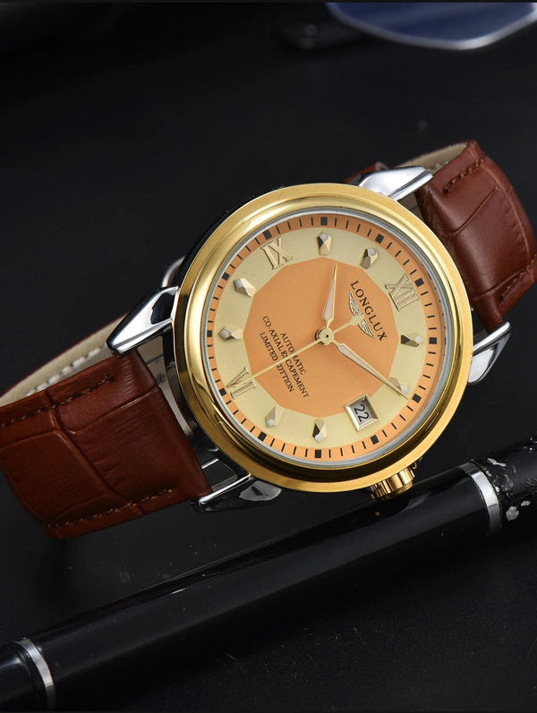 Planet Gates Men's watch with automatic movement is an ideal choice for business, leisure, dating, and any occasion with a calendar as a gift