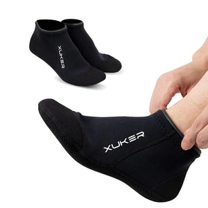 Planet Gates Men's Women's 3mm Neoprene Socks Beach Volleyball Diving Swimming Snorkeling Kayaking Low Cut Water Booties Flatlock Stitches