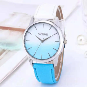 Planet Gates men watch / No / CHINA WOKAI high quality casual men's belt quartz watch classic retro Roman simple style business male student electronic clock