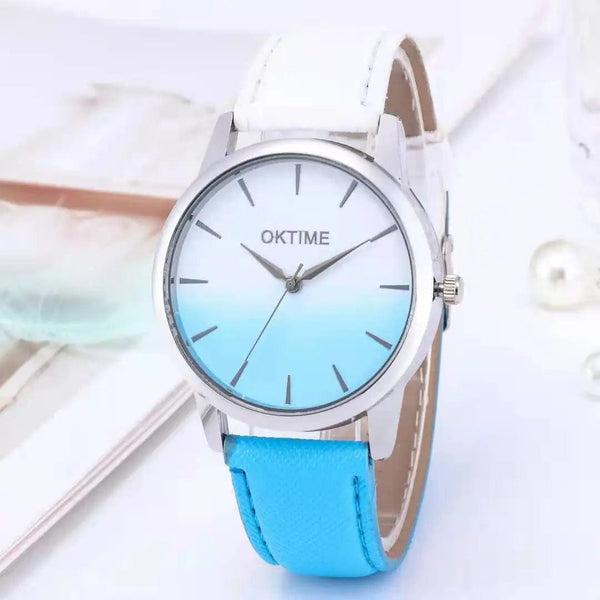 Planet Gates men watch / No / CHINA WOKAI high quality casual men's belt quartz watch classic retro Roman simple style business male student electronic clock