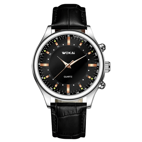 Planet Gates men watch / No / CHINA WOKAI high quality casual men's belt quartz watch classic retro Roman simple style business male student electronic clock