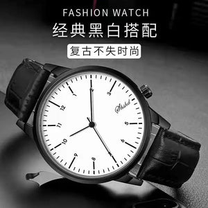 Planet Gates men watch / No / CHINA WOKAI high quality casual men's belt quartz watch classic retro Roman simple style business male student electronic clock