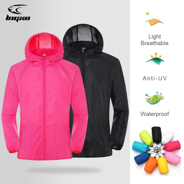 Planet Gates Men Women Hiking Jacket Waterproof Quick Dry Camping Hunting Clothes Sun-Protective Outdoor Sports Coats Anti UV Windbreaker