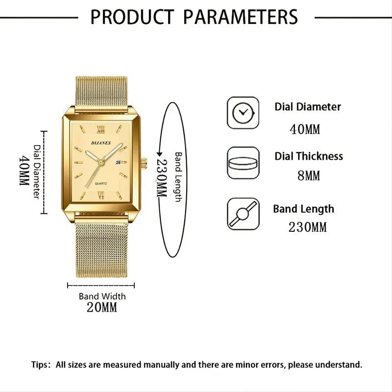 Planet Gates Mens Fashion Sports Watches Simple Men Luxury Gold Business Ultra Thin Stainless Steel Mesh Belt Quartz Watch